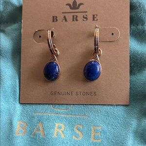 Studio Barse Blue Stone Gold Earrings